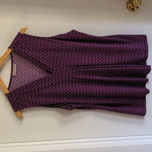 Purple patterned blouse